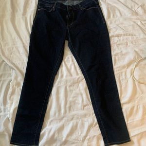 👖Old Navy The Flirt Skinny Rinse Stretch Dark Denim Blue Jeans Women Size 10